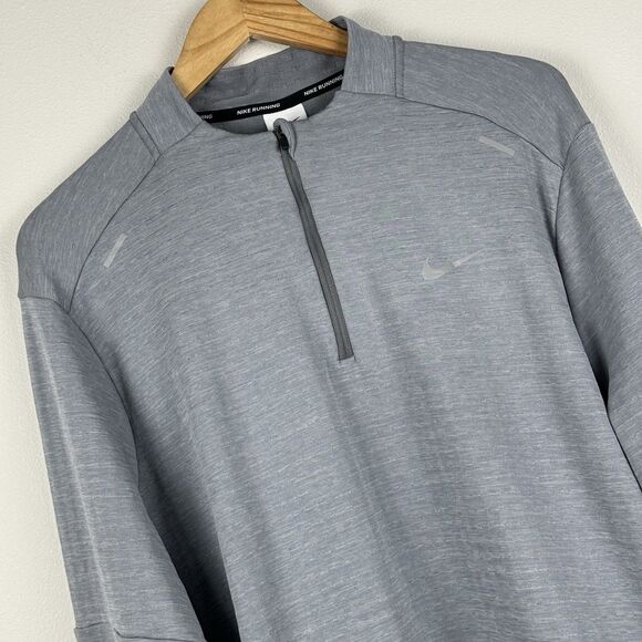 Nike Therma Fit Repel Element 1/4 Zip Running Men's Pullover Gray XXL DD5662-084 - Picture 1 of 8